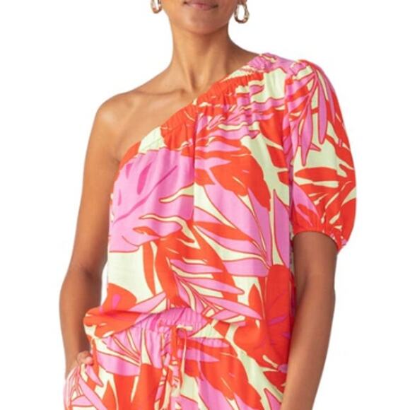 New ~ SANCTUARY ~Women's One Shoulder Elastic Top Size 2X - Picture 1 of 8